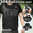 Voilamart 30KG Weighted Vest Crossfit Training MMA Gym Exercise Fitness Weight Adjustable